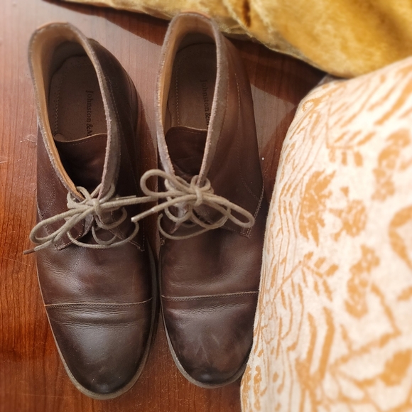 Johnston & Murphey Chukka Cap Tow Boot Chocolate Brown Size 12 Great Condition - Picture 2 of 9